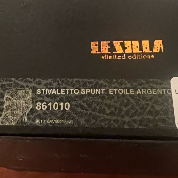 LE SILLA. LIMITED EDITION Stiletto With Swarovski Crystal’s. 101/40 Size 39/8 - Picture 14 of 16